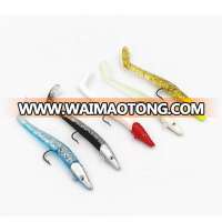 Lead Head Soft Fishing Jig Lure with Flexible Body for Fishing Game